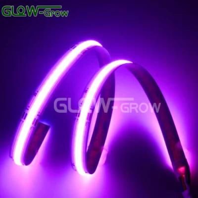 5m 12V Dotless Purple COB LED Flexible Strip Lights Density Tape Lights