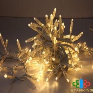 High Quality Warm White LED Christmas String Light IP65 for Outdoor Rubber Wire LED String Light