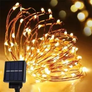 Outdoor Colorful Solar 100 LED Decorative String Light Garden Decoration String Lights with 10 Meters Cable
