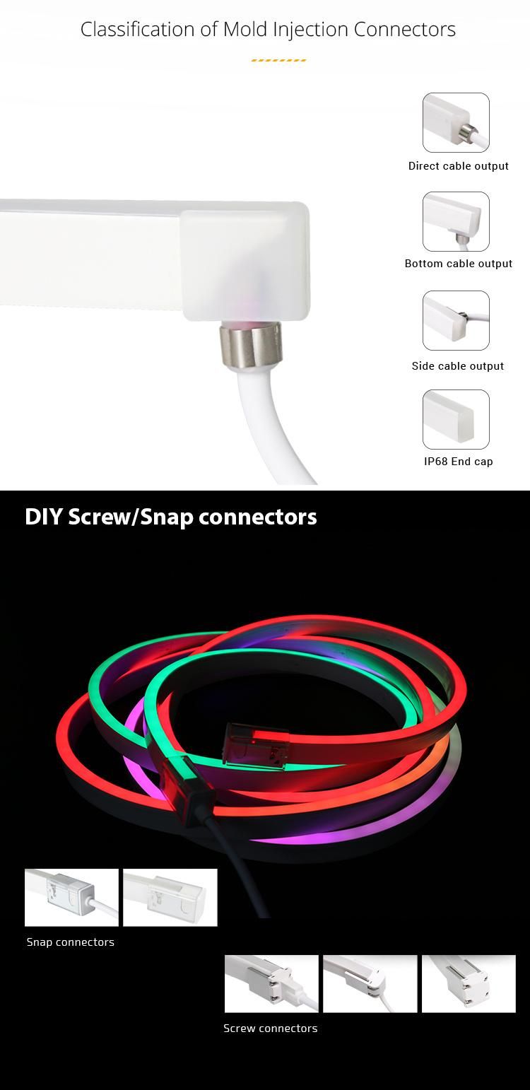 12W Mini DMX Color Moving Wall LED Strip 5050