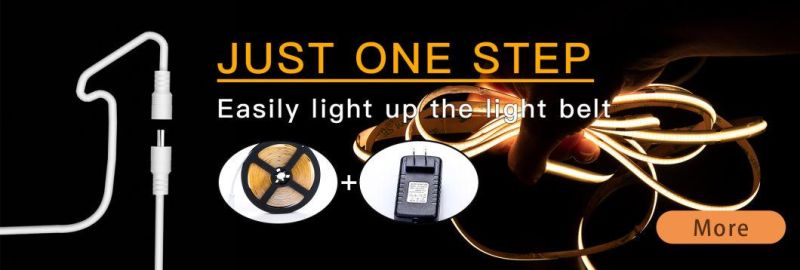 Factory Direct Sale 5m Roll Hand Scan Sensor Control Switch and Brightness COB LED Strip Lights