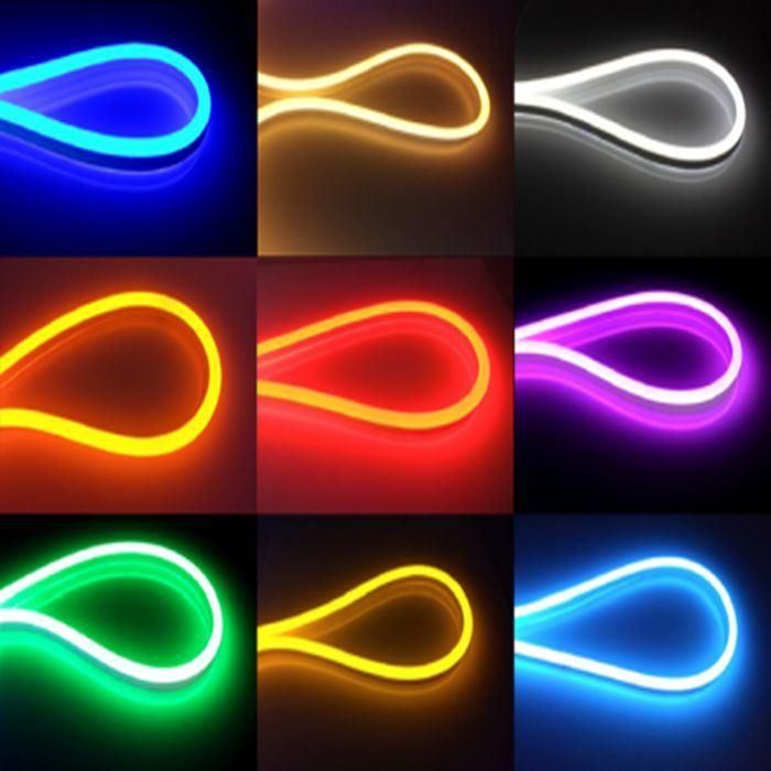 Silicone IP68 Neon Flex Tube Strip Light 8*17mm DIY Custom Sign Lights Outdoor Decoration