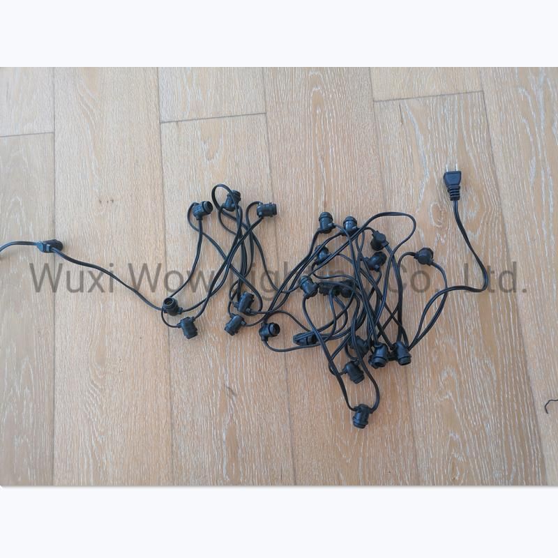 DIY E12 Flat Cable LED Festoon Light/Festoon Light Chain/LED Bulb Chain IP65 Customized