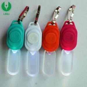 Custom Cheap LED Zipper Light Mini LED Flashing Zipper Safety Night Light