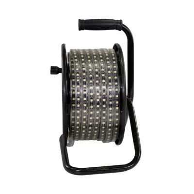 AC230V SMD5050 60LEDs Strip Working Light for Construction Site 25m Kit Portable Mobile Reel Outdoor Use 4000K