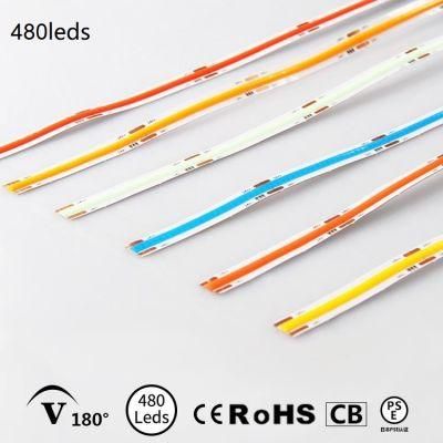COB Strip 480LEDs CRI90 Cheap Price Factory Flexible LED Strip