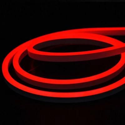 Holiday Christmas Wedding Party Decoration Mini Size 9*14mm DC24V Flexible SMD LED Neon Flex Waterproof Red Color