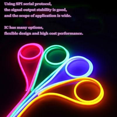 Flash Dream Color Spi 5050 RGB LED Neon Strip with Stable Signal for Groove Lighting