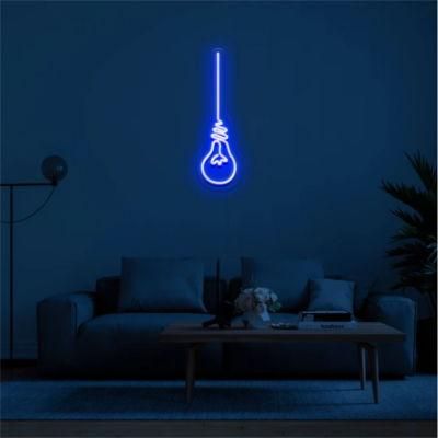 No MOQ Drop Shipping Advertising Docoration China Ultra Thin 12V Extrusion Custom Hanging Light Bulb LED Neon Sign for Sale