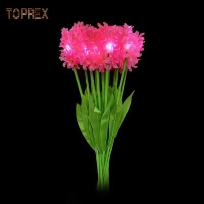 Wholesale Handmade Outdoor Decorative Pink Fabric Hyacinth Flower