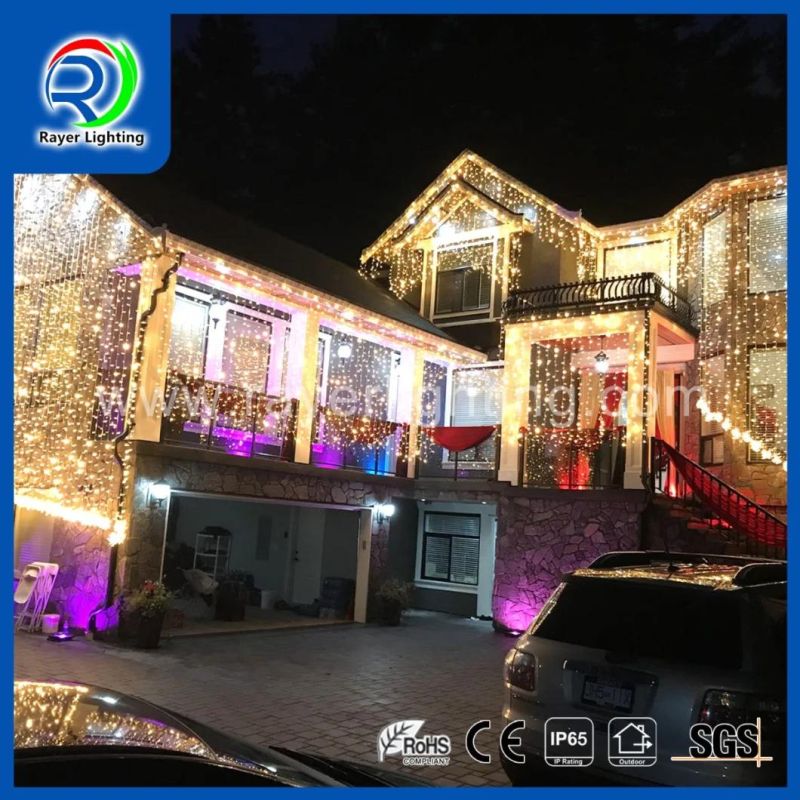 Outdoor Pillar Decoration Commercial LED Christmas Light LED Curtain Light