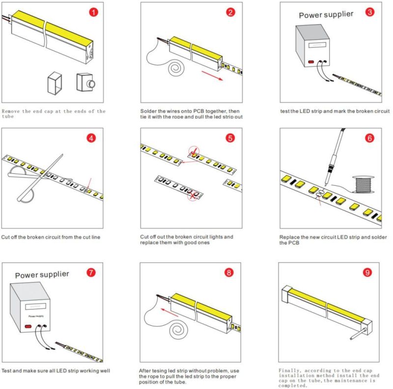 Ap302 IP68 Waterproof 160lm/W Rgbww Unique Design Silicone Random Bendable Neon Flex Light