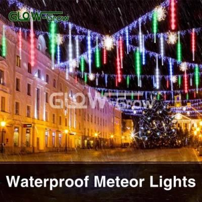 Christmas Snow Tube LED Meteor Rain Light for Tree Decoration