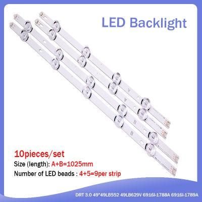 1025mm LED Backlight Strip 9LEDs for LG 49lb620V Innotek Drt 3.0 49&quot; a B 49lb552 49lb629V 6916L 1788A 1789A 49lf620V 49UF6430