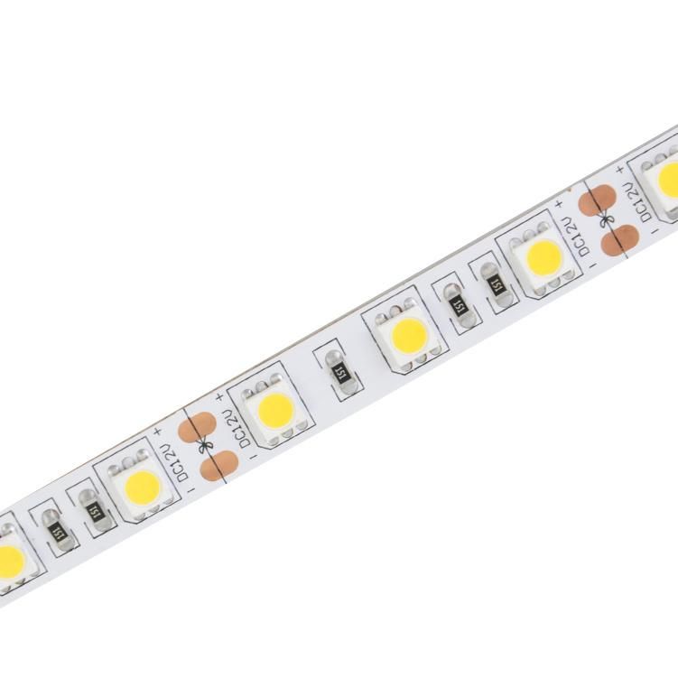High Brightness  SMD5050 60LEDs  DC12V White Color LED Flexible Strip