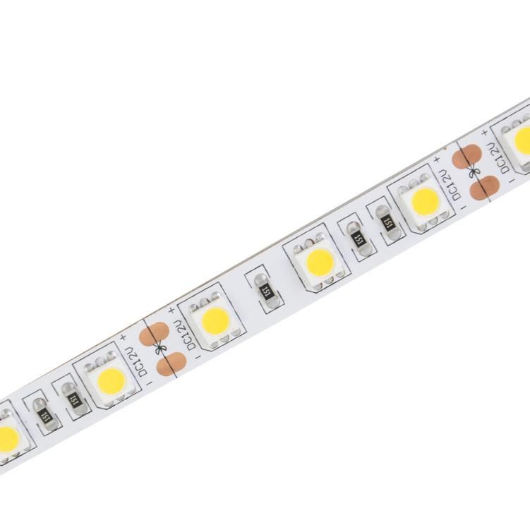 High Brightness SMD5050 60LEDs DC12V White Color LED Flexible Strip
