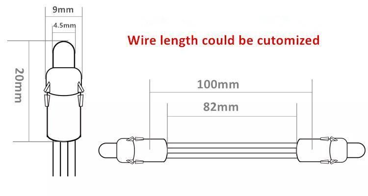 DC12V LED Pixel Module White Red IP67 Advertising Signal Light Single Color 9mm Pixel LED