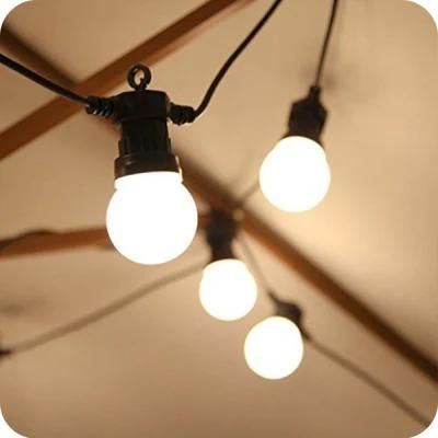 Toprex Decor Quality Customizable Connectable E27 Belt G45 Bulb Globe LED Outdoor String Lights