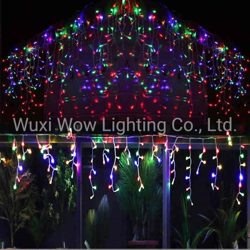 Icicle Light 300 LED 9 Meters Icicle Style String Lights Christmas Lights Connectable 8 Lighting Modes Multifunction Plug in for Christmas Garden Patio
