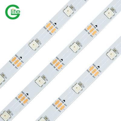 Glite Addressable 60LED DC5V Flex Black Version Chip Ws2812b 5V LED Strip