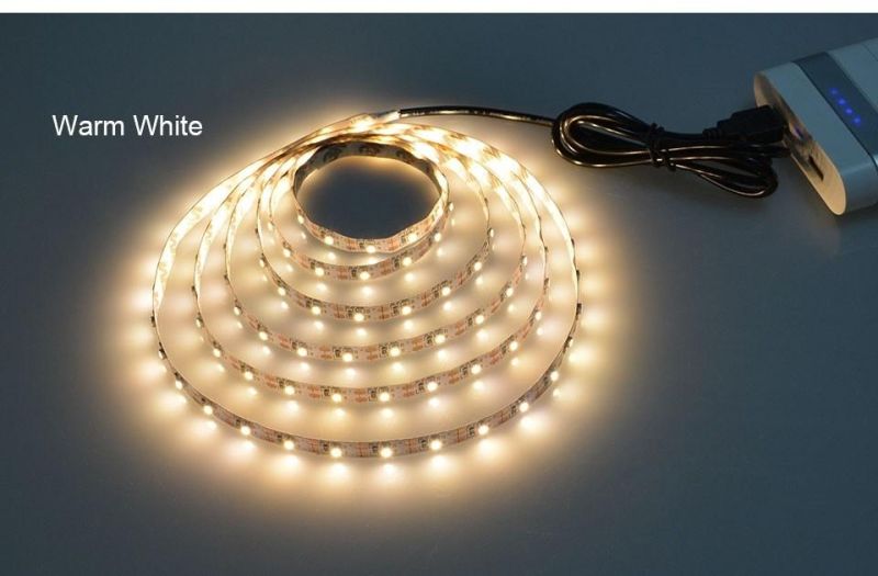 DC 5V USB 2835 LED RGB Strip Lamp RGB Book Light Bulb TV Background Decor Lighting Ribbon Desk Decor LED Lamp Tape 1m 2m 3m 4m 5m