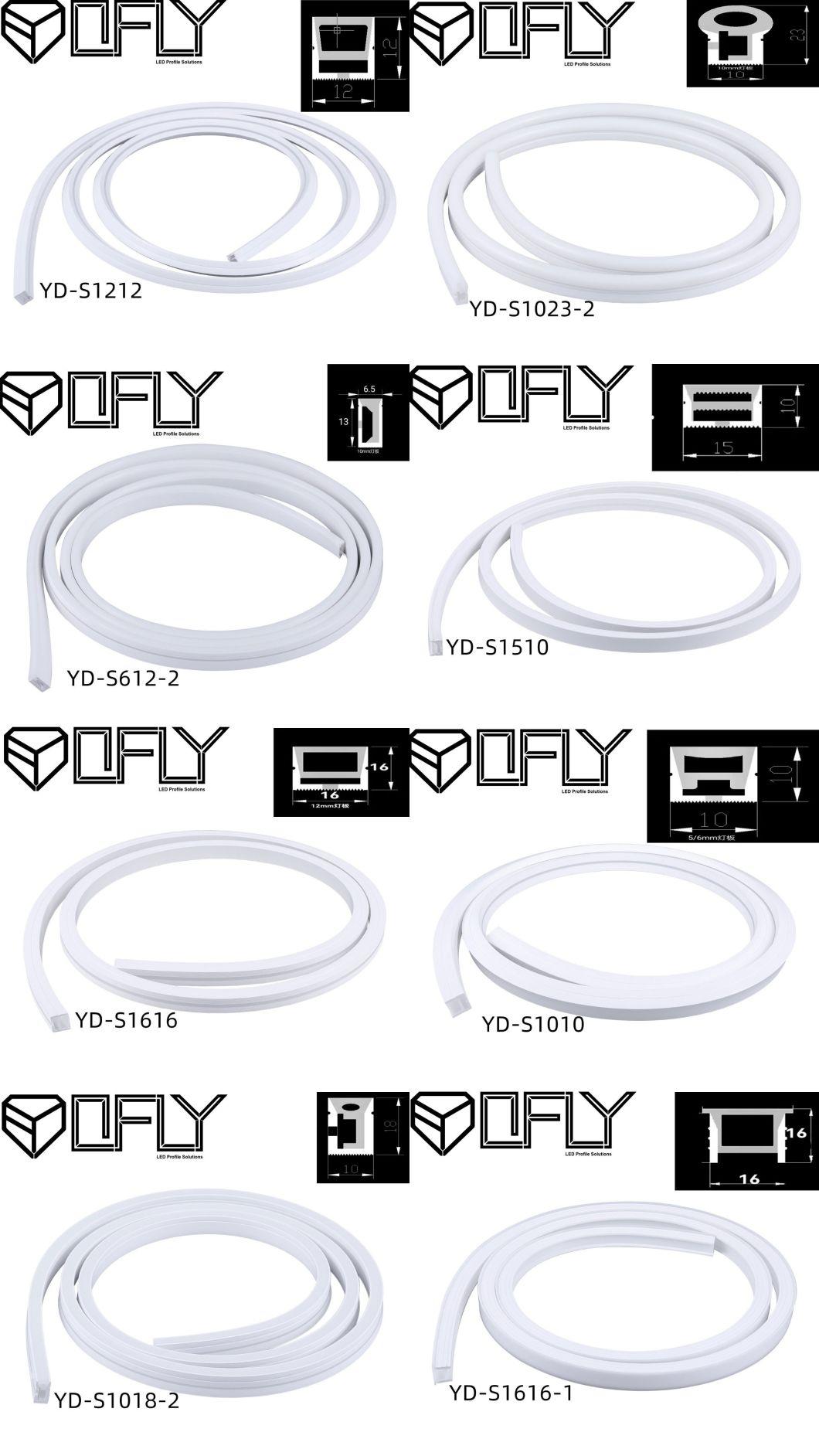 LED Strip Light Silicone Profile Recessed Mounted Bendable Waterproof Profile Suitable for Indoor and Outdoor 20*14