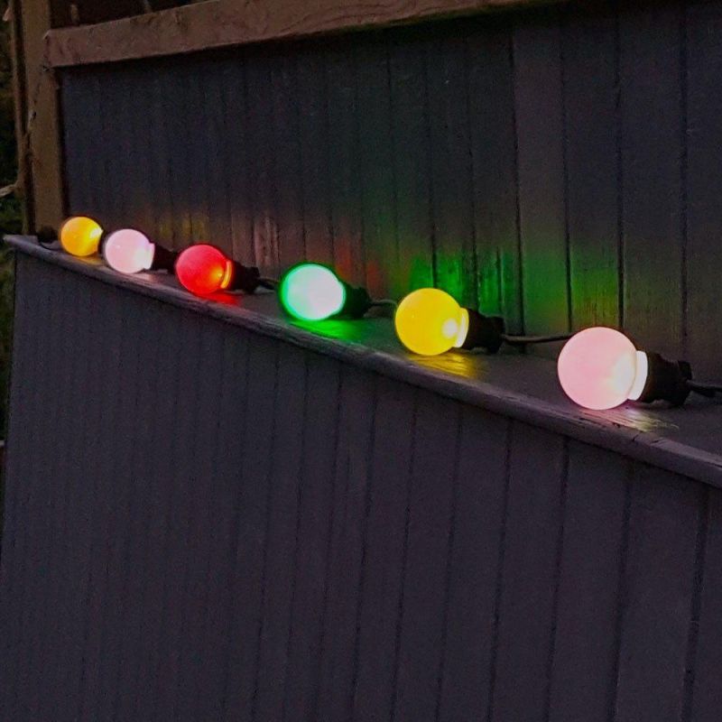 Festoon Cafe Light for Outdoor Patio Vintage Customized 7W E17 Clear St40 Edison Light Set