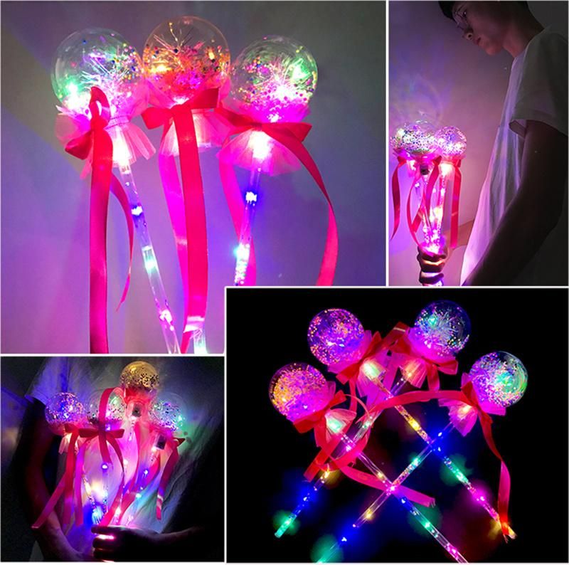 New Arrival Christmas Party Decoration Flashing Light up Handheld Star Ball