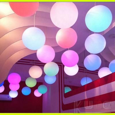 Colorful LED Lifting Ball Hanging Globe with Remote Control