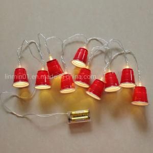 Custom Plastic Cup LED String Light with Logo Printing