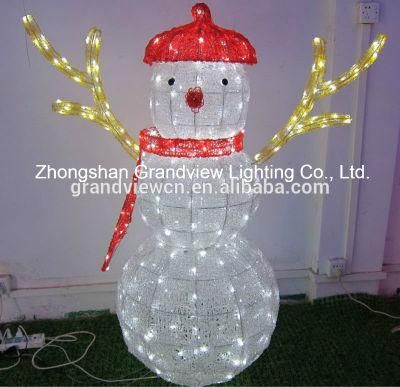 LED 3D Snowman Motif Xmas Lights