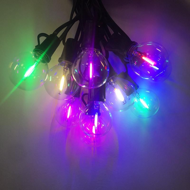 Patio Lights G40 Globe Party Christmas String Light with Multi Colors