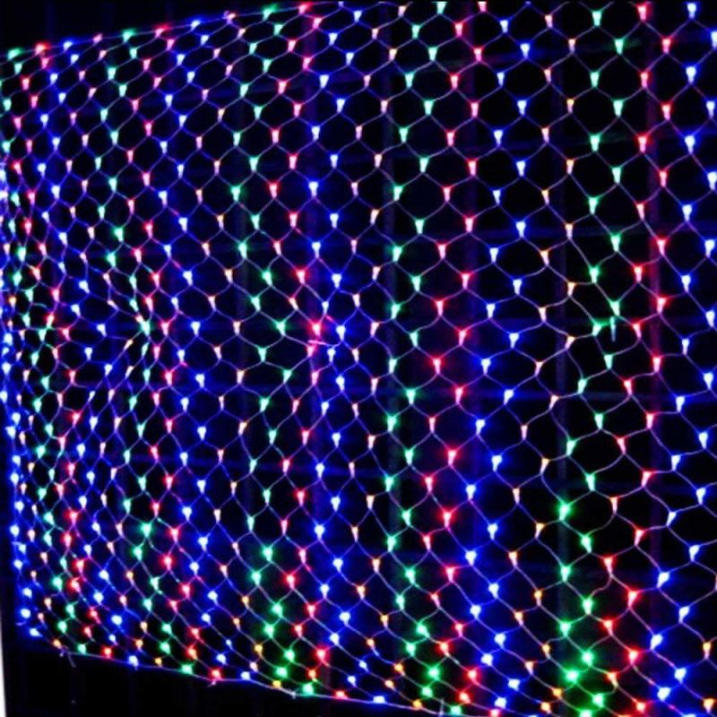 1.5X1.5m 3X2m White TV Backgroun Decorate Garden LED Net Mesh String Light