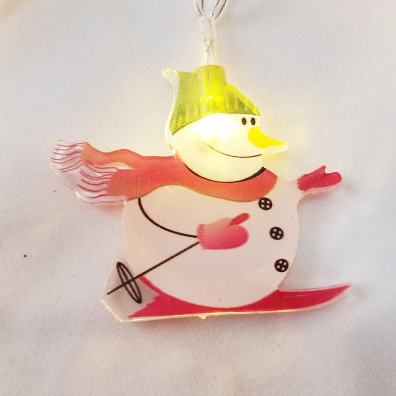 Christmas Festival Party Holiday Decorates Snowman Battery String LED Light