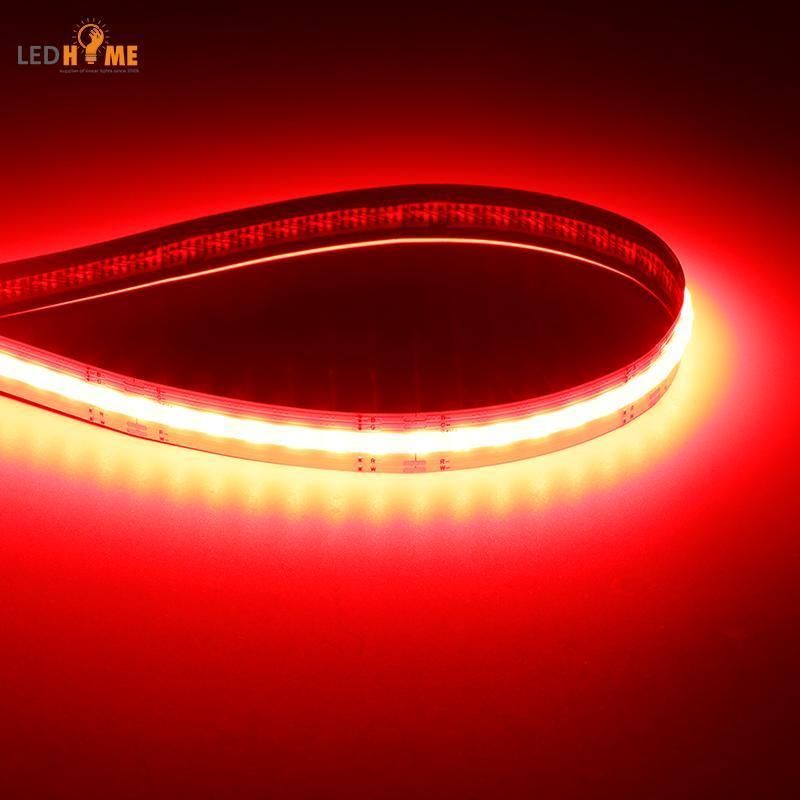 Wholesales Price 12V 24V COB LED Strip RGB 840 Chip 10mm COB Strip Light COB RGB LED Strip Tape Light