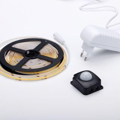 Hot Sale High Quality PIR Switch 3m Ribbon LED Room Light Strip with Power Adapter