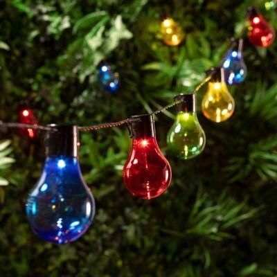 20 Multi Coloured LED Battery Operated Festoon Party Lights