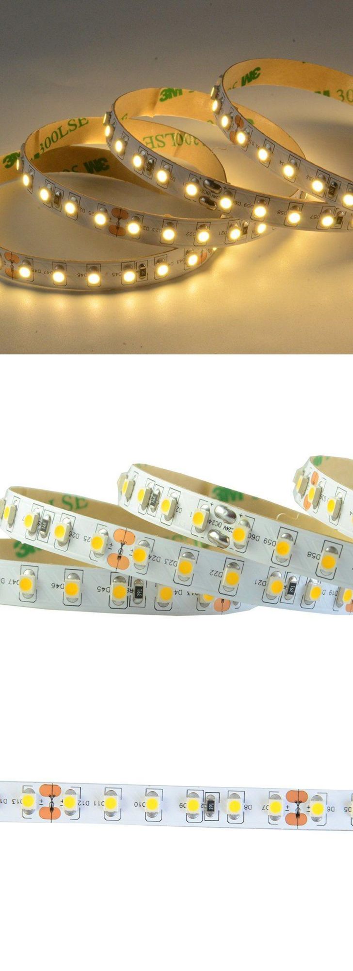 Non Waterproof Warm White SMD3528 LED Strip Light For Indoor Decoration