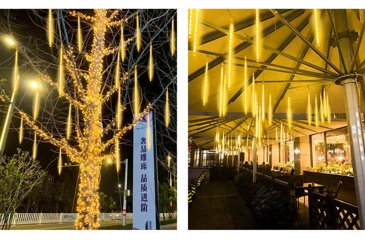 30/50cm Meteor Shower Rain LED String Lights Christmas Tree Decorations