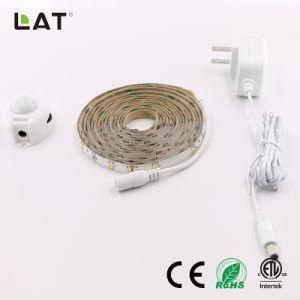 SMD3528 3m Ww/Cw 30/60/120LEDs Flexible LED Strip Light with Sensor Can Adjust 30s to 10min