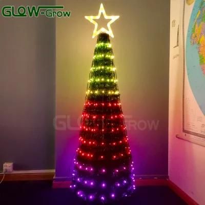 String Light 220LED Dream Colorful LED Pixel Christmas Tree for Wedding Party Holiday Festival Decoration