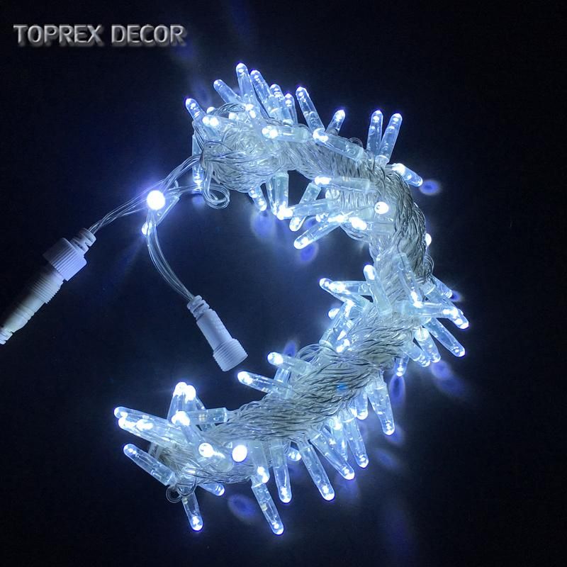 10m Color Optional IP65 Waterproof PVC Cable Blister String Lights