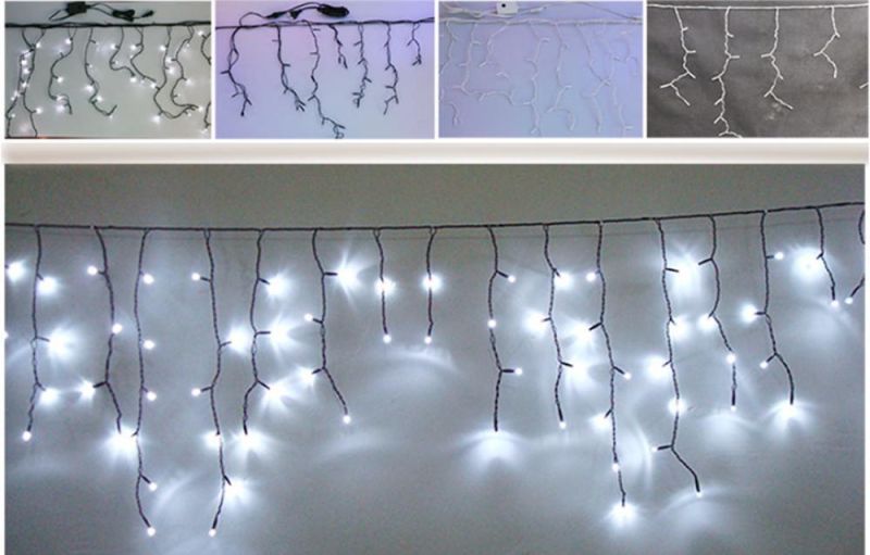 High Quality Rubber Cable OEM LED Christmas Icicle Light