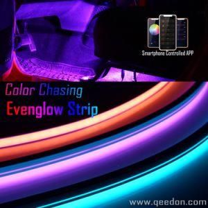New APP Controlled Color Chasing LED Evenglow Strips for Car Truck RV Camping 4X4 Offroad Illuminated Lighting Kit