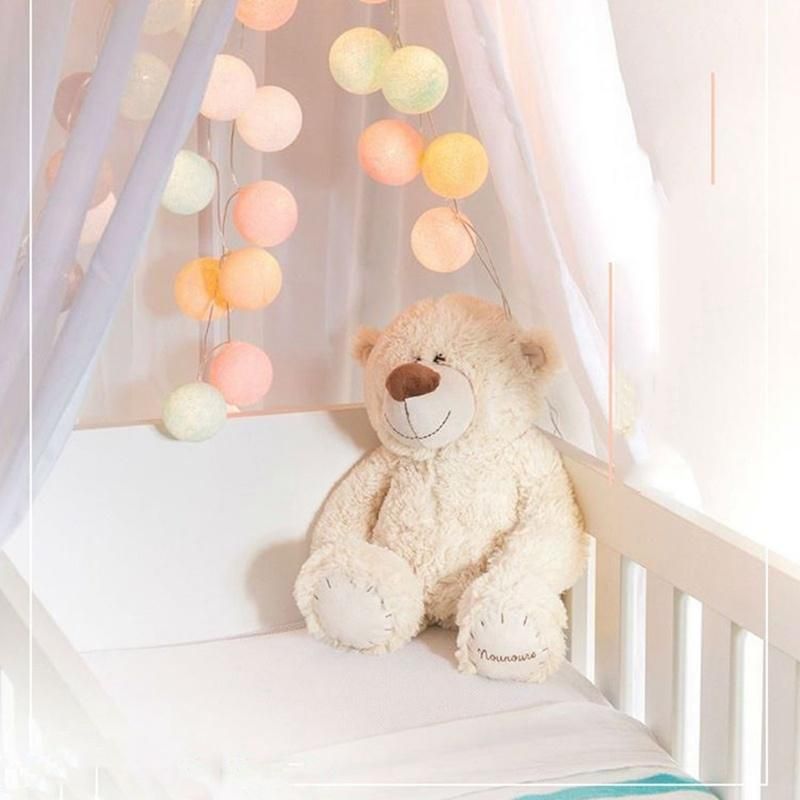 20 LED Cotton Ball Garland Christmas Xmas Decorations Holiday String Lights