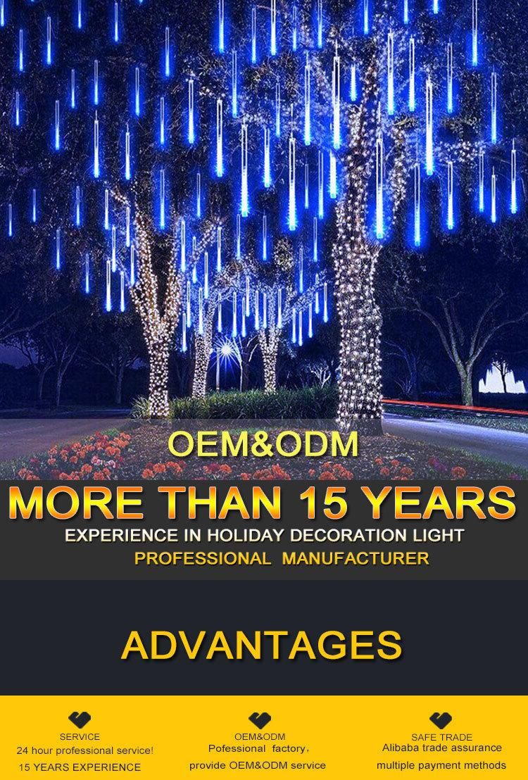 Outdoor Christmas Tubes LED Rain Meteor Shower Motif Lights