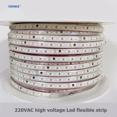 Factory Wholesale 220V High Voltage IP65 Waterproof LED Flexible Strip Light