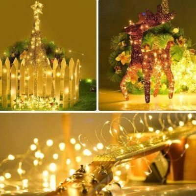 LED String Lights, Christmas Decorations Lights Dimmable Copper Wire String Lights
