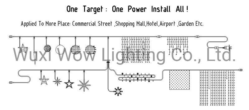 100V PSE Approved Christmas Holiday LED Curtain Light Christmas Light