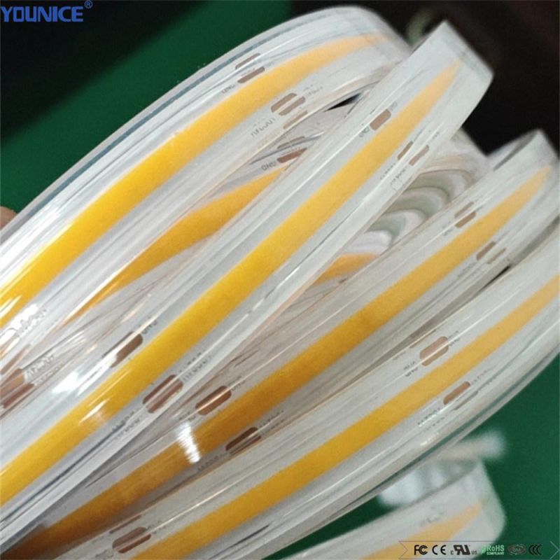 Ra90 DC12V 3000K LED COB Strip Light High Lumen for Project